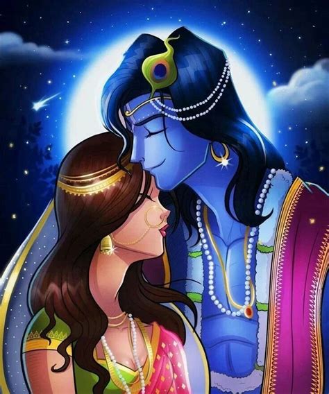 Radhe krishna Cartoon Art Wallpapers