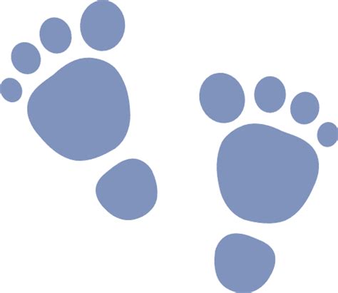 baby foot prints silhouette, feet clipart free svg file - SVG Heart