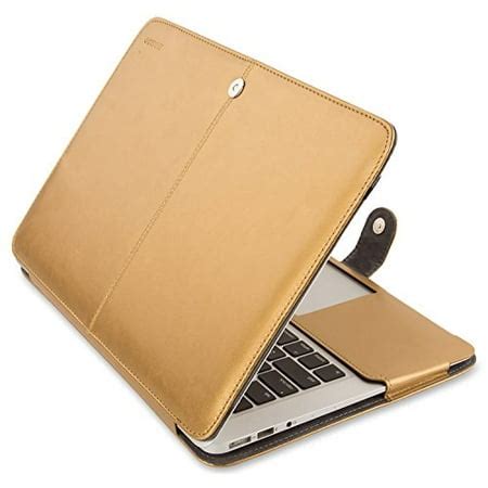 Mosiso MacBook Air 11 PU Skin Case, Premium PU Leather Book Cover Clip On Sleeve for MacBook Air ...