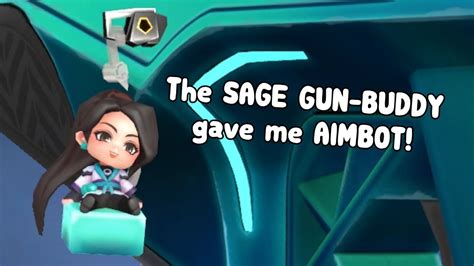 THE SAGE GUN-BUDDY GAVE ME AIMBOT! [BEST GUNBUDDY IN VALORANT] - YouTube