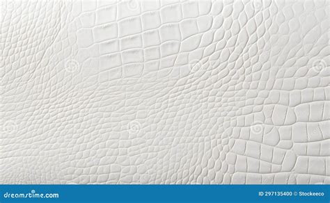 Luxurious White Crocodile Skin Texture Background in Patricia Piccinini Style Stock Illustration ...