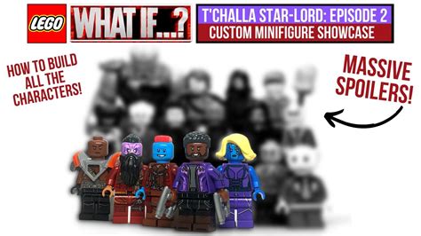 LEGO Marvel WHAT IF "T’Challa Star-Lord" Episode 2 Custom Minifigure Showcase - YouTube