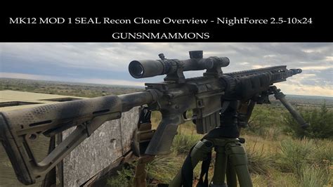 MK12 MOD 1 SEAL Recon Rifle Clone Overview - NightForce 2.5-10x24 - YouTube