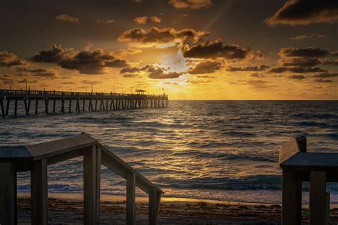 Dramatic Sunrise at Dania Beach, Florida Photograph by Ronald Spencer ...