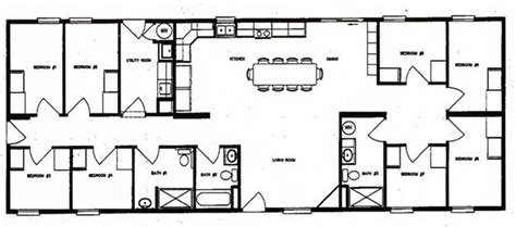 bunk house plans | ... Bunk House Drawing as well Bunkhouse Floor Plan ...