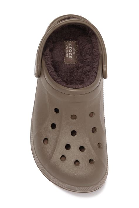 Crocs™ Winter Faux Fur Lined Clog in Walnut/Espresso (Brown) - Lyst