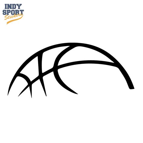 Basketball Silhouette Decal - Indy Sport Stickers | Basketball silhouette, Basketball decal ...