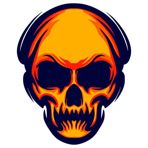 Skull head art illustration 25265091 Vector Art at Vecteezy