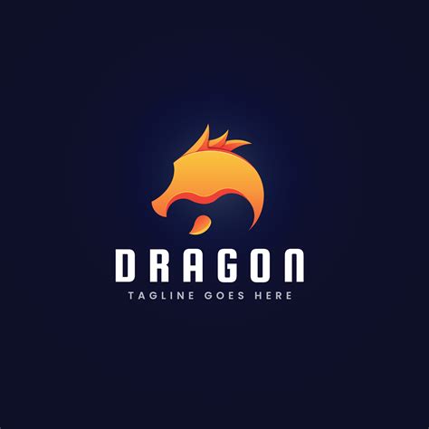 Dragon Head Logo Template Design 7646167 Vector Art at Vecteezy