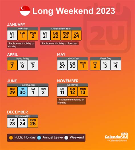 Singapore Calendar Year 2023 - Singapore Calendar