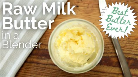 How to Make Butter In a Vitamix | Family Milk Cow Butter | From Scratch Raw Milk Butter - YouTube