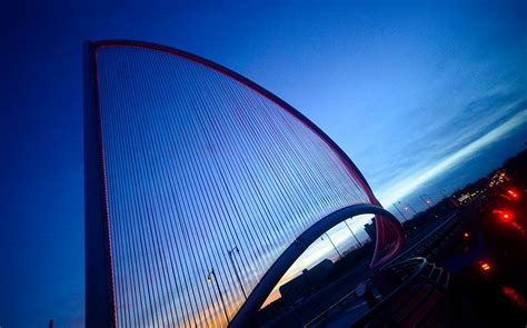 Burns Bridge Sail Cable Sculptures in Worcester, MA