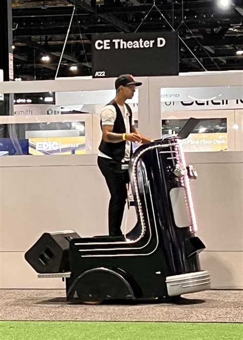 There was a mobile DJ riding a scooter playing music all over the expo floor at a conference I’m ...