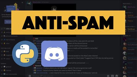 Discord Spam Detection | Discord PY - YouTube