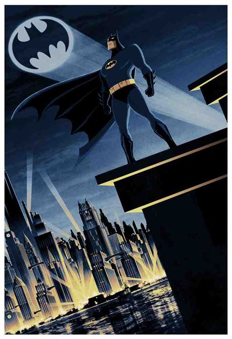 BATMAN ANIMATED FAN ART POSTER - POSTERMAN