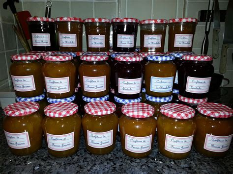 Home made jams by Maitre Cannelés Market Stalls, Homemade Jam, Preserves, Rosé Wine Bottle, Rose ...