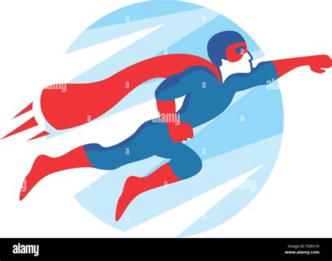 Vector flying superman figure symbol Stock Vector Image & Art - Alamy