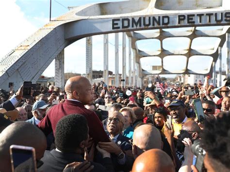 Civil Rights Icon John Lewis Crosses Selma Bridge One Last Time | Across Alabama, AL Patch