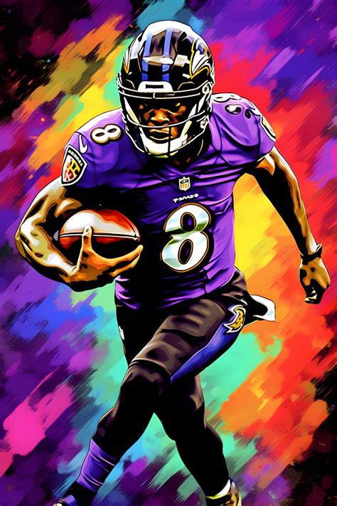 Lamar Jackson Baltimore Ravens NFL Poster American Football - Etsy ...