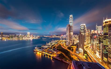 HD wallpaper: Beautiful night view of Hong Kong, HongKong | Wallpaper Flare