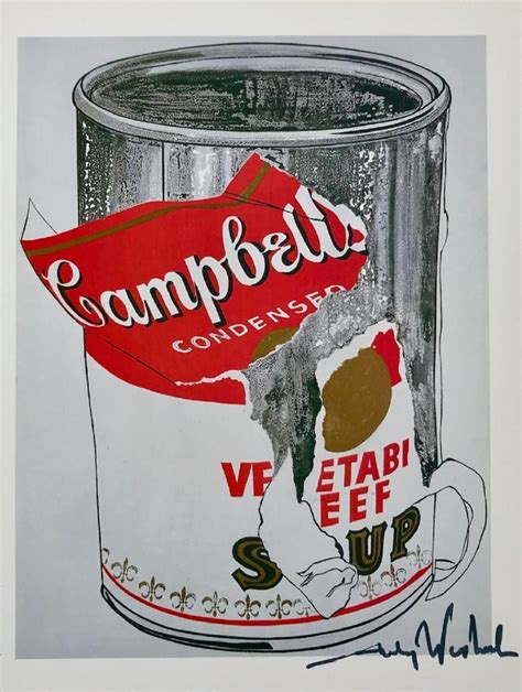 Andy Warhol, Campbell's Soup Can Hand signed Print, 1986 Order Museum Quality Art Reproduction ...