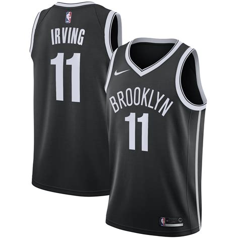 Men's Nike Kyrie Irving Black Brooklyn Nets - 2019/20 Swingman Player ...