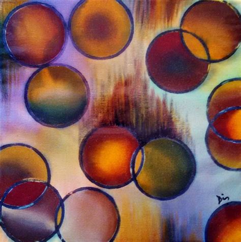 CIRCLES ABSTRACT Painting by diane wisehart | Saatchi Art