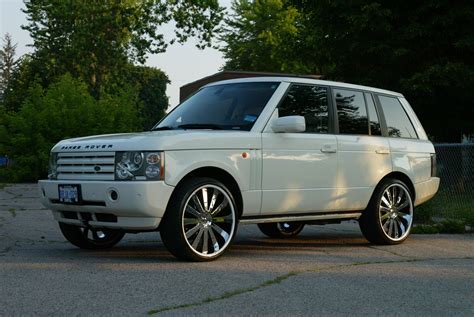 My 2005 Land Rover L322 Range Rover 4.4L White w/ 24" Gianelle wheels ...