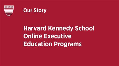 Harvard Kennedy School Online Executive Education Programs - YouTube