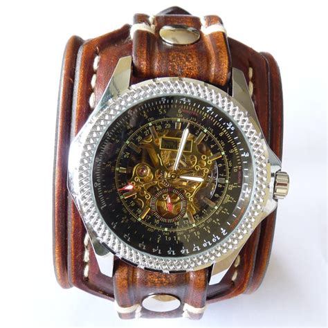 Leather Watch-brown Leather Watch-men Watch-leather Watch - Etsy