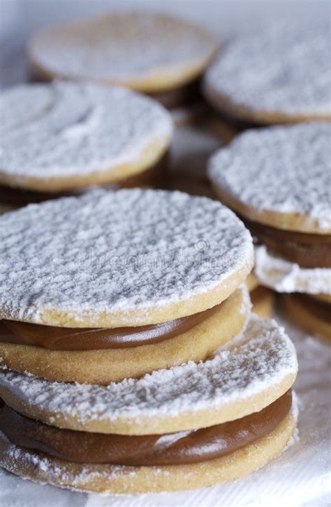 Argentinian Alfajores. Picture of Assorted Argentinian Alfajores on a ...