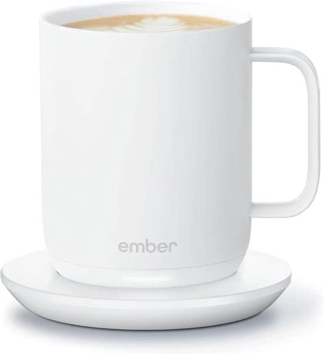 New Ember Temperature-Control Smart Mug 2, 414 ml, White, 90 min. Battery Life – App-Controlled ...