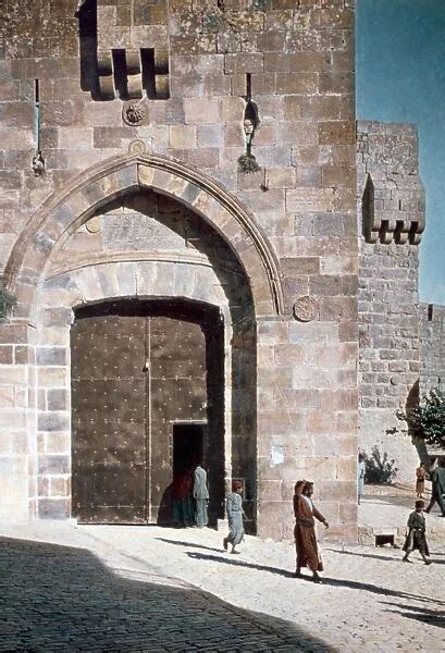 JERUSALEM: JAFFA GATE. Jaffa Gate, one of the eight gates (Photos Framed,...) #13637003