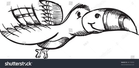 Sketchy Doodle Bird Vector Illustration - 36170593 : Shutterstock