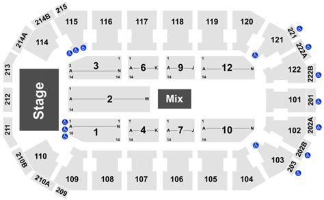 Heb Center Seating Chart Concert - Center Seating Chart