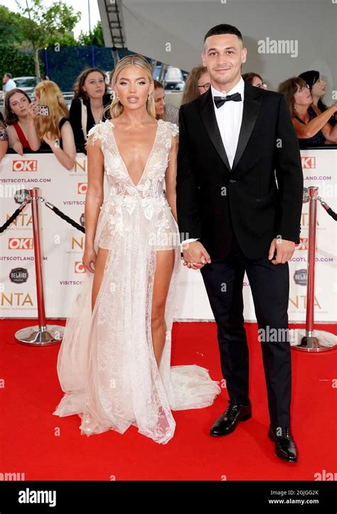 Molly Smith and Callum Jones attending the National Television Awards 2021 held at the O2 Arena ...