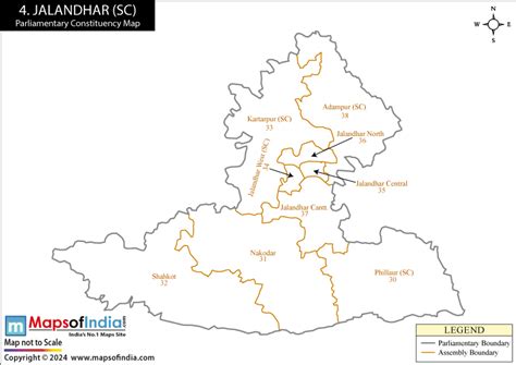 Jalandhar Parliamentary Constituency Map, Election Results and Winning MP