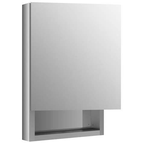 KOHLER Verdera 20 in. W x 30 in. H Recessed Medicine Cabinet in Anodized Aluminum-K-99005-L-NA ...