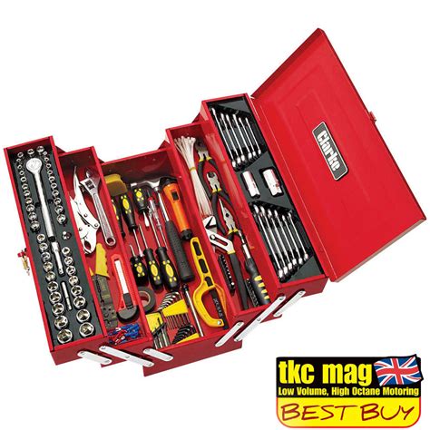 Clarke CHT641 199 piece DIY Tool Kit with Cantilever Tool Box - Machine ...