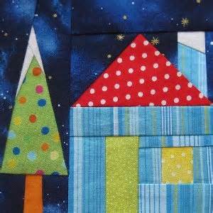 Happy Holiday House Quilt Block | FaveQuilts.com