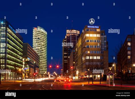 Berlin, Potsdamer Platz, night photography Stock Photo - Alamy