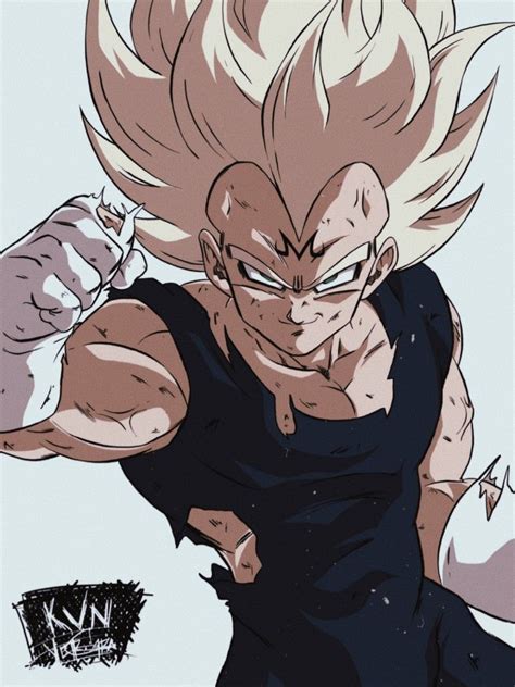 Majin Vegeta by: @kebinthpogi | Desenho, Anime