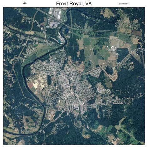 Aerial Photography Map of Front Royal, VA Virginia