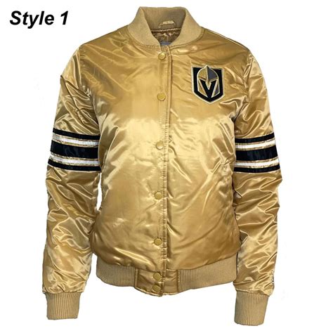 Full-Snap Knockout Vegas Golden Knights Gold Satin Jacket - Jackets Masters