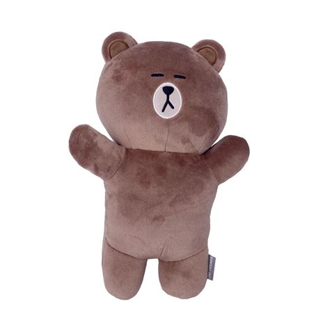 Line Friends - Brown Sleeping Plush 10" | KLOSH Gift Shop Singapore