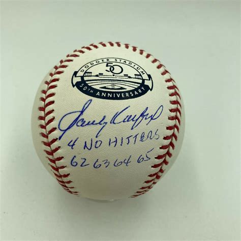 Sandy Koufax No Hitter 1962 1963 1964 1965 Signed Baseball MLB Authent ...