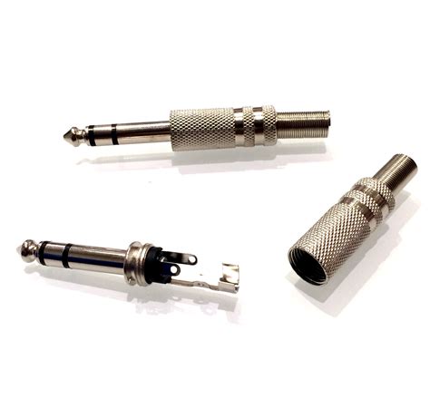 $1.99 - 1/4" (6.35mm) Stereo Audio Plug - Tinkersphere