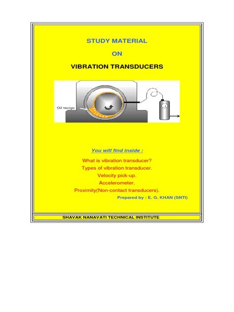 Vibration Transducer | PDF | Accelerometer | Piezoelectricity