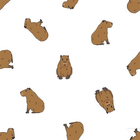 Capybara Clip Art Cute