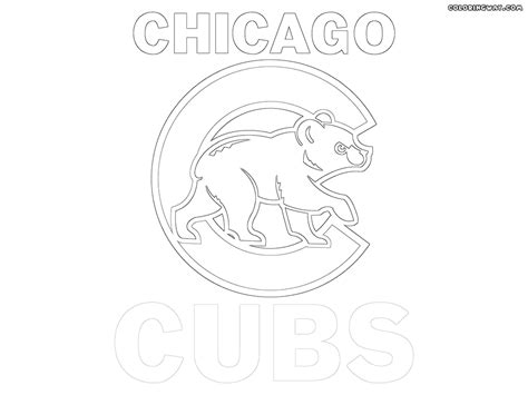 Chicago Cubs Logo Coloring Page